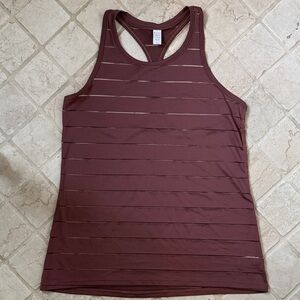 Athleta Maroon Racerback Tank Top